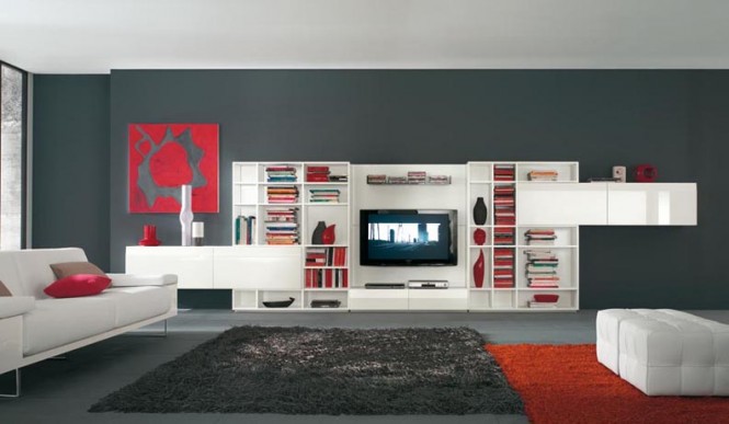 white red black tv wall mount