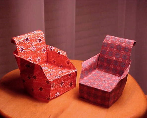 Origami  highback chairs