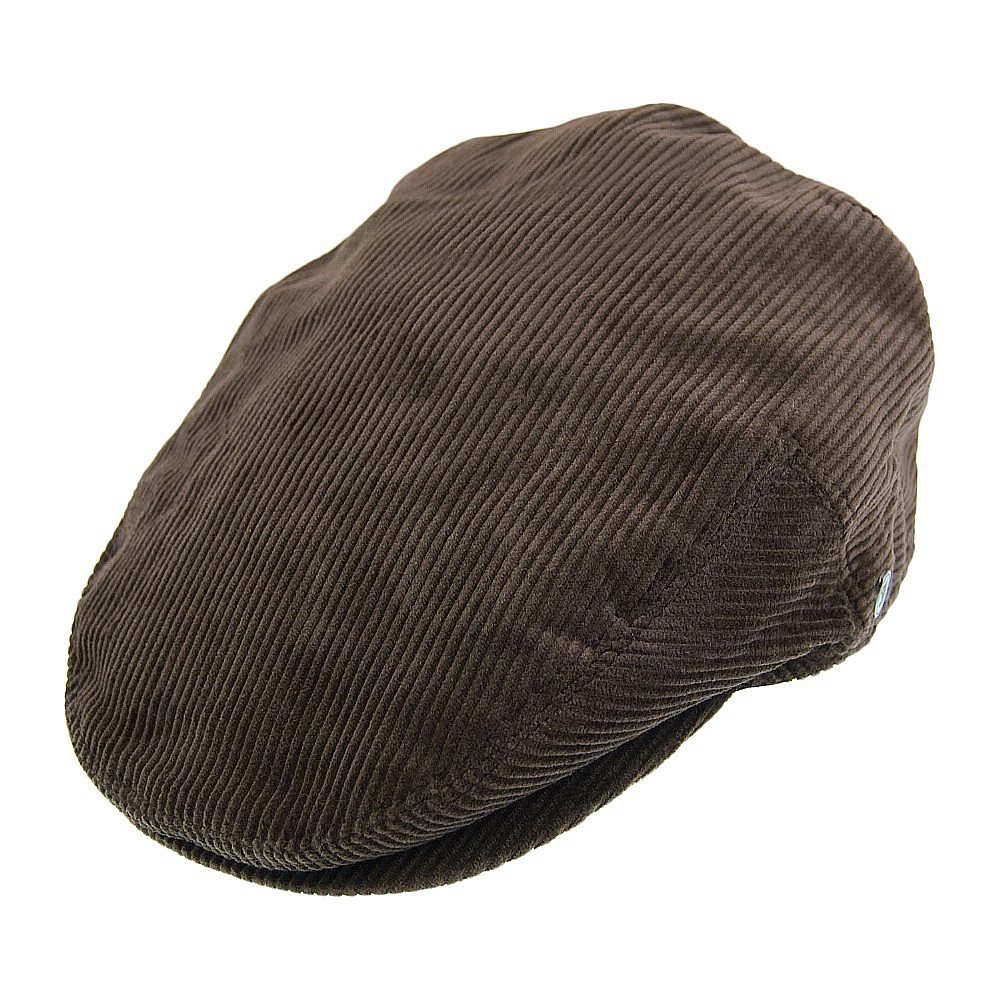 Jaxon Hats Corduroy Flat Cap - Brown