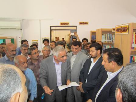 افتتاح کتابخانه در گتوند