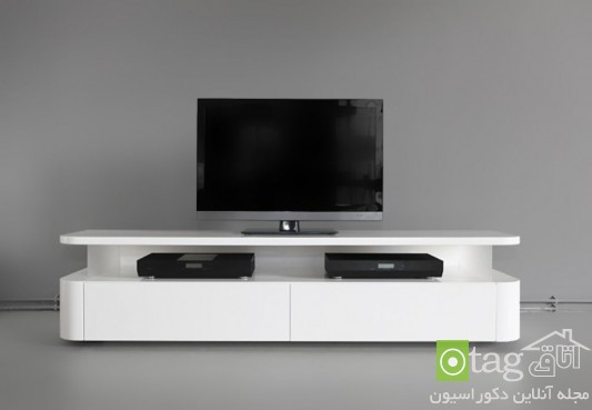 modern minimalist lcd tv stand design ideas عکس میز ال سی دی جدید و زیبا در مدل های دیواری و زمینی