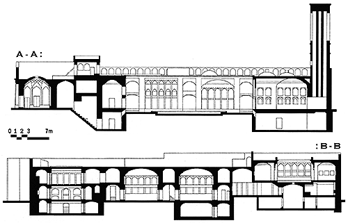 Sections of Mehraban Gudarz`s house