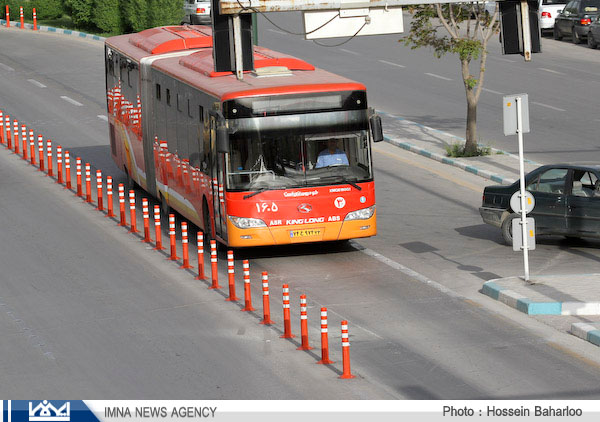 اتوبوس های BRT مقدمه ای براي راه اندازي تراموا در شهر اصفهان