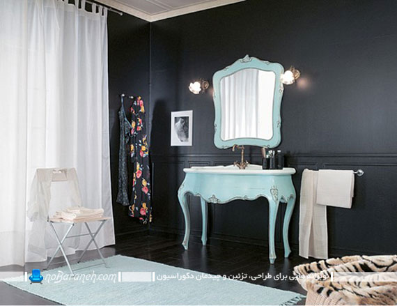 طراحی دکوراسیون اتاق خواب با رنگ مشکی و تزیینات رنگ روشن