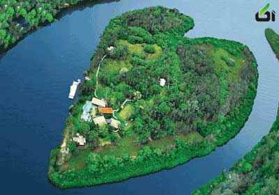 جزیره ای شبیه قلب 