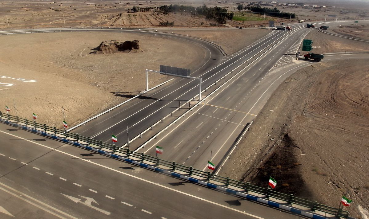 عکسی از بزرگترین تقاطع غیر همسطح کشور در ایرانشهر