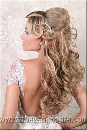 عکس های آرایش موی عروس،bridal hair style
