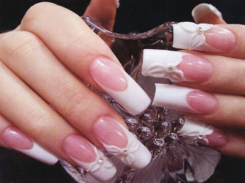 فرنچ مانیکور برای عروس مدل بهار و تابستان 92 french manicure 2013