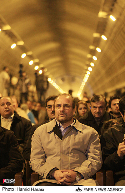 قاليباف،شهردار تهران در مراسم تجليل از دست اندركاران تونل توحيد