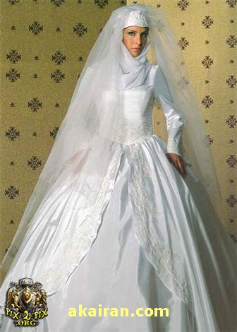 مدل لباس عروس اسلامی یک