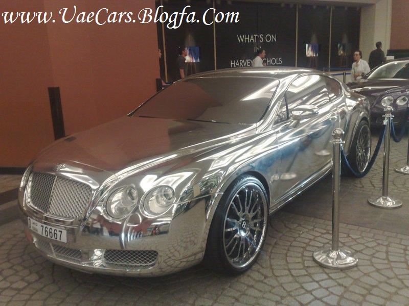 Bentley با رنگ کروم در دبی!!!!