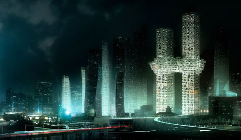 طرح برج های دوقلوی سئول + (عکس)