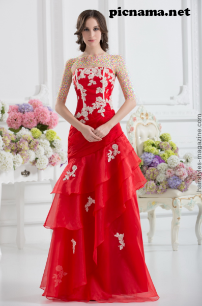 دل لباس مجلسی قرمز ۹۴,مدل لباس شب زنانه