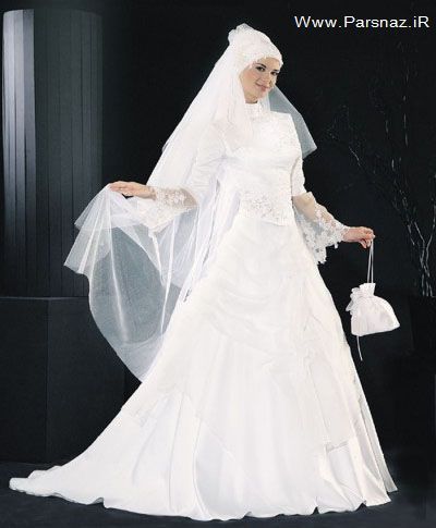 مدل لباس عروس با حجاب اسلامی 2013