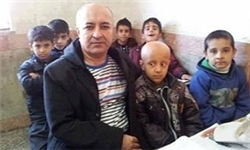 خبرگزاری فارس: ابتکار معلم مریوانی برای همدردی با شاگرد سرطانی‌اش+تصویر