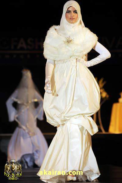 مدل لباس عروس اسلامی دو
