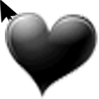 کد موس قلب سیاه - www.1cod.blogfa.com