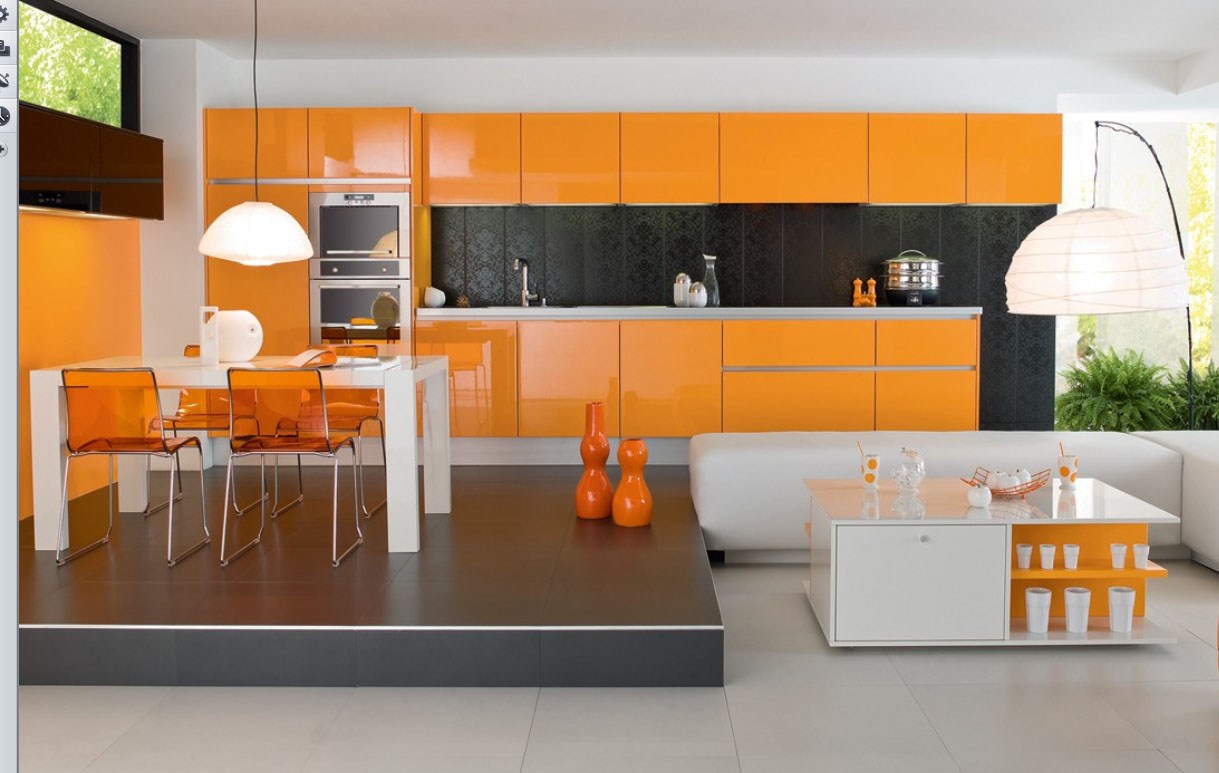 Well Designed orange Kitchen Cabinet Ideas مدل کابینت و طراحی داخلی آشپزخانه 2013