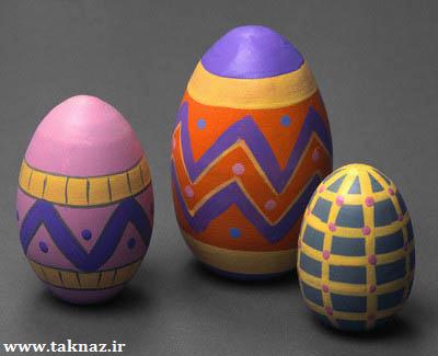 طرز تهیه تخم مرغ رنگی شب عید + تصاویر www.taknaz.ir