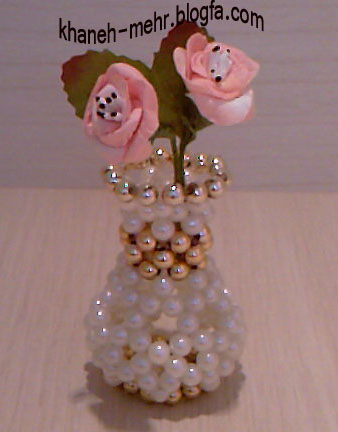 گلدان(مرواريدبافي)