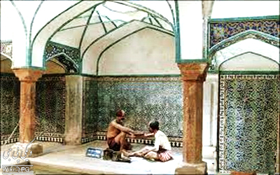 تصویری از حمام های قدیم اصفهان