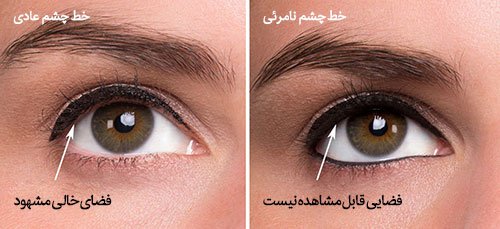 خط چشم, کشیدن خط چشم, کشیدن خط چشم نامرئی,آموزش آرایش آرایش صورت آرایش چشم گریم مدل ابرو