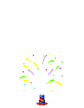 Birthday firework animation