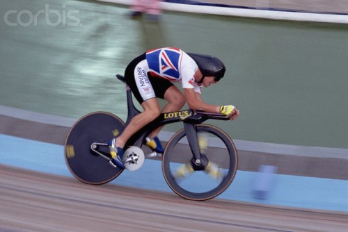Chris Boardman in the Individual Pursuit Event
