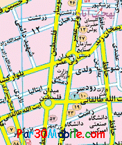 نقشه ی شهر تهران