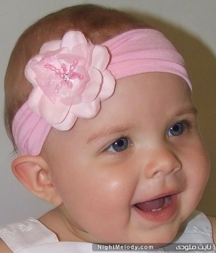Madeline Baby Flower Headband by babygirlscloth مدل های هدبند کودکان و نوزادی