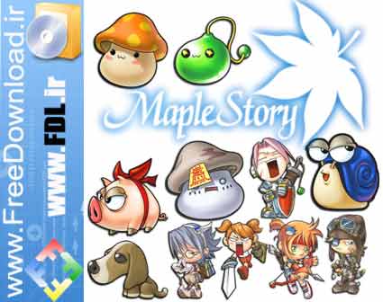 www.freedownload.ir دانلود نرم افزار رایگان - Maple Story Icons - آیکن های زیبا از کاراکترهای داستانی Maple
