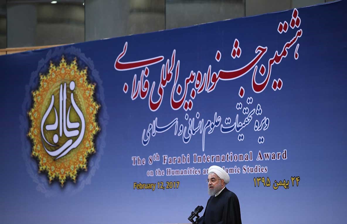 روحانی در مراسم اختتامیه جشنواره بین‌المللی فارابی
