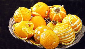 تزیین پرتقال برای شب یلدا