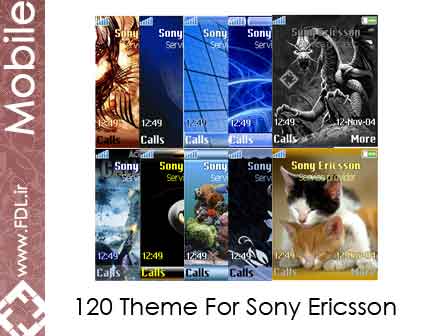 120 Themes For Sony Ericsson - تم های سونی اریکسون با سایز صفحه 220*176