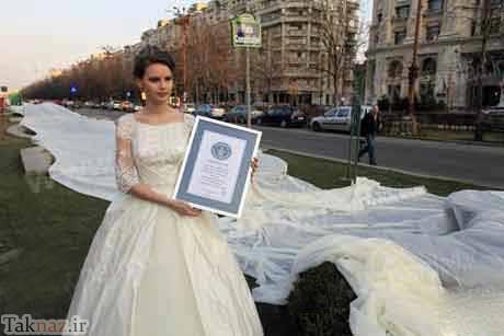 طولانی ترین لباس عروس دنیا به همراه تصاویر