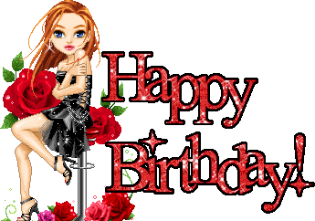 Birthday Graphic-Red Roses