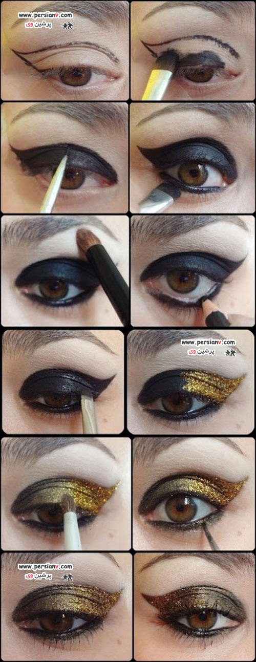 10 مدل آموزش آرایش چشم زیبا
