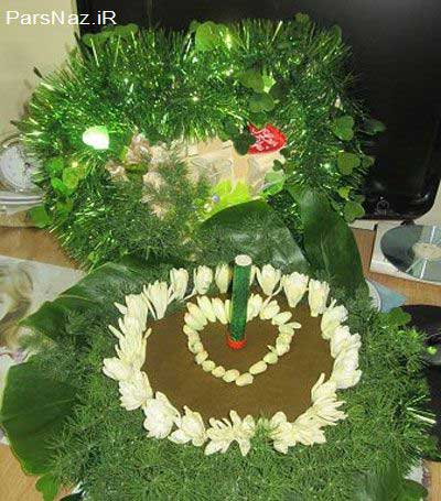 مدرن ترین تزئین سینی  حنا برای مراسم حنابندان (عکس)