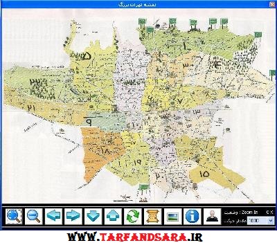  نرم افزار نقشه تهران برای کامپیوتر – Tehran Map V 3.0