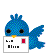blue bird with mail  animations