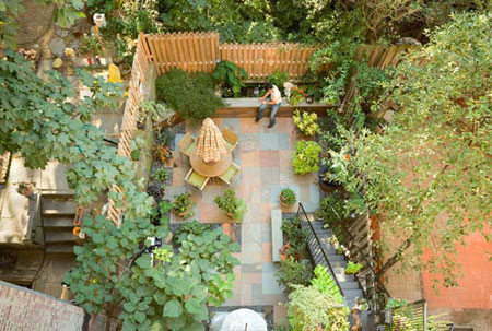 طراحی حیاط ایرانی , طراحی باغچه کوچک ایرانی , طراحی باغچه خانگی 