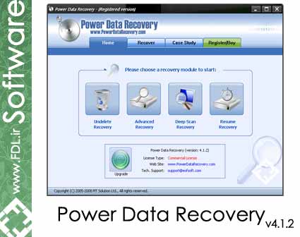 Power Data Recovery v4.1.2 - نرم افزار بازیابی داده