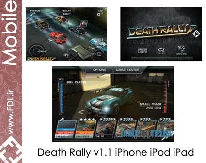 Death Rally 1.1 iPhone & iPod Touch and iPad Game - بازی رالی مرگبار برای آیفون و آیپد
