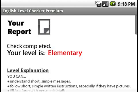 English Level Checker Premium Screenshot 3